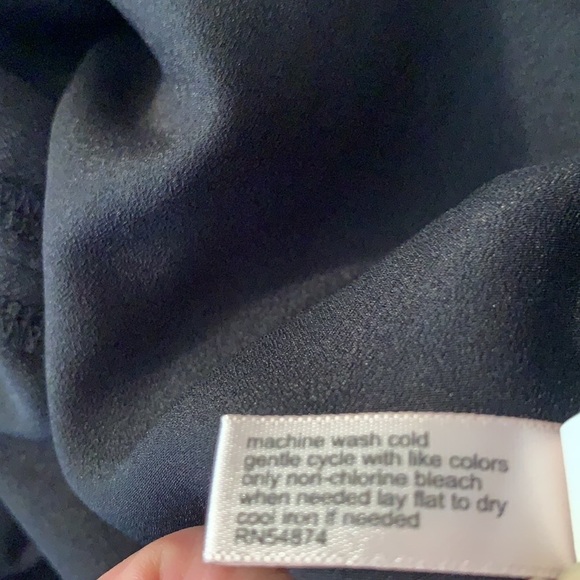 The Limited Black Tunic Length Split Back Top - Picture 10 of 10